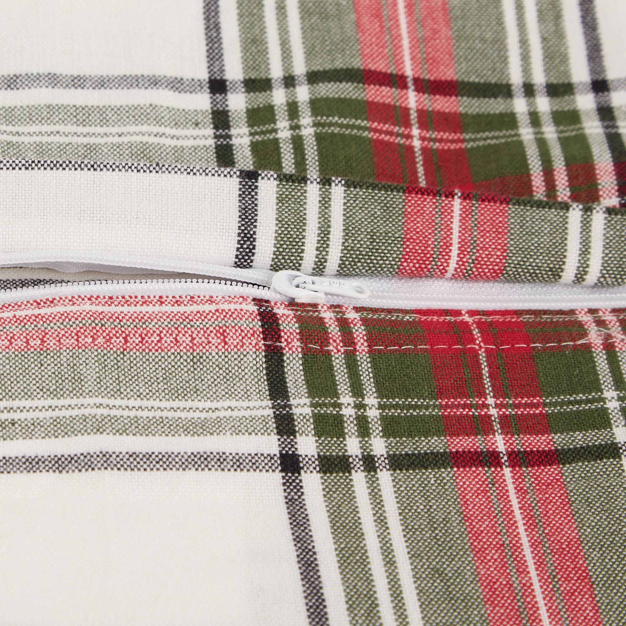 DII® Traditional Christmas Plaid Pillow Cover Set